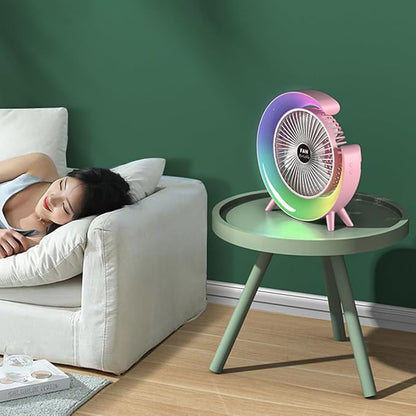 MINI VENTILADOR RGB