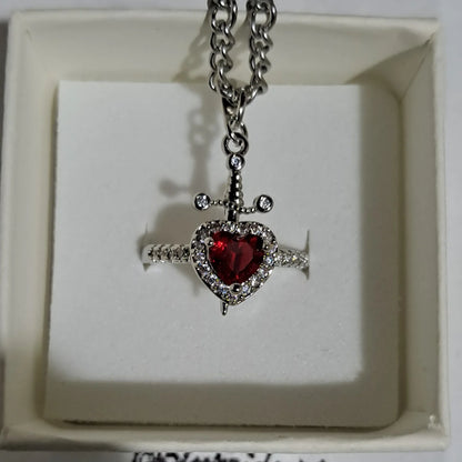 Nuevo Anillo y Pulsera - Corazón y Espada