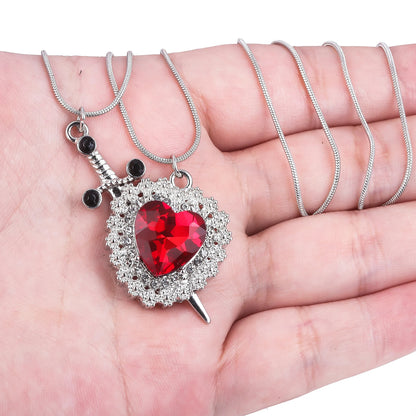 Nuevas Cadenas Pareja Corazón con Espada / Daga
