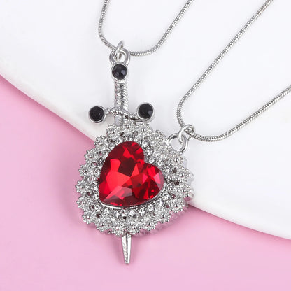 Nuevas Cadenas Pareja Corazón con Espada / Daga