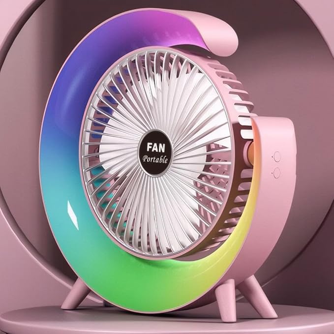 MINI VENTILADOR RGB