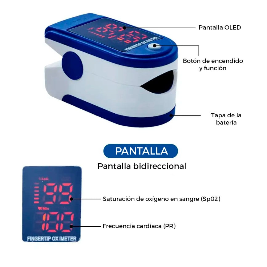 NUEVO COMBO SALUD TOTAL: Tensiómetro Digital + Oxímetro de Dedo