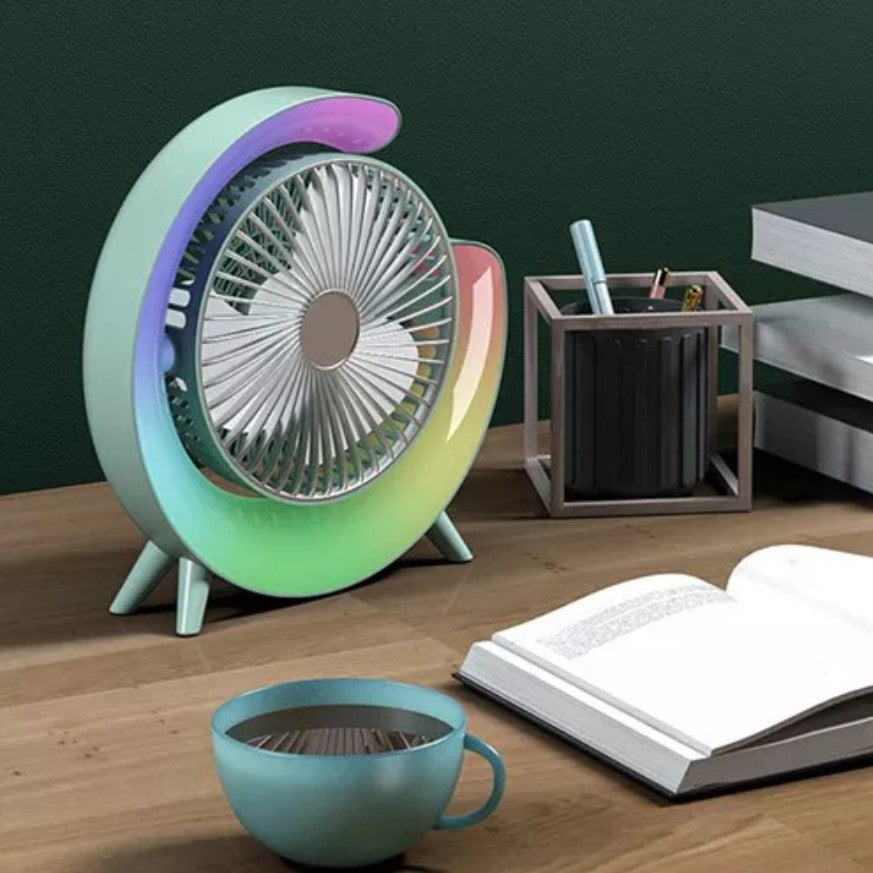 MINI VENTILADOR RGB