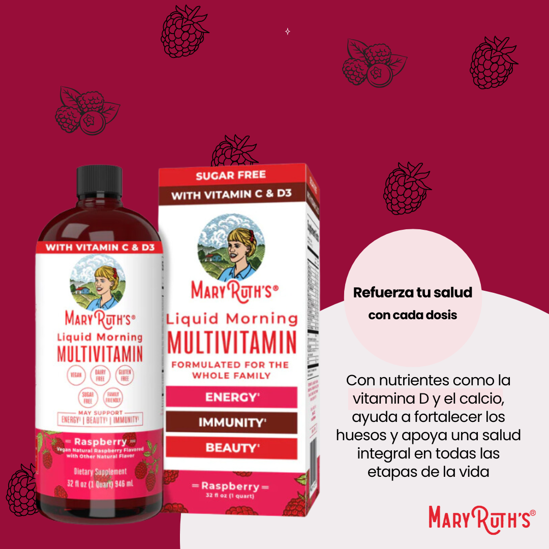 Multivitamínico Líquido - MaryRuth de Frambuesa