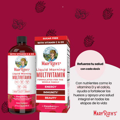 Multivitamínico Líquido - MaryRuth de Frambuesa