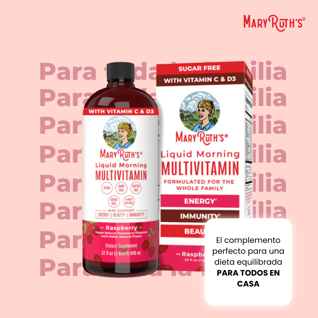 Multivitamínico Líquido - MaryRuth de Frambuesa