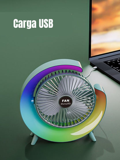 MINI VENTILADOR RGB